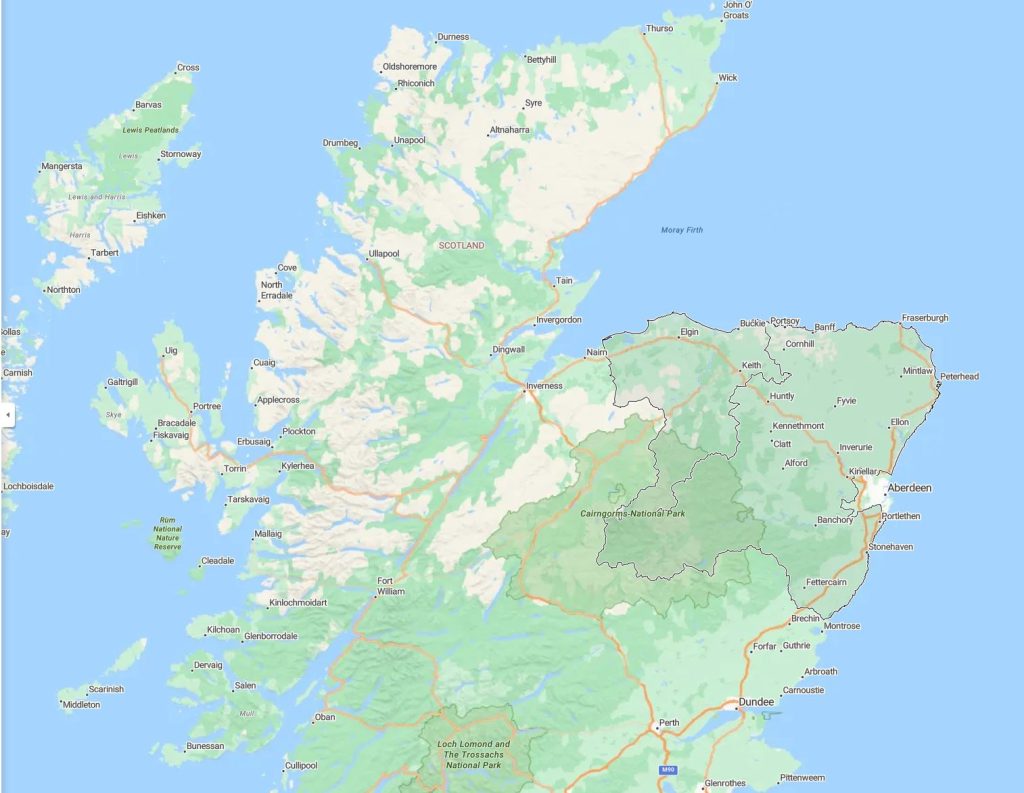 We fit all over Scotland but most of our work occurs around Aberdeenshire area